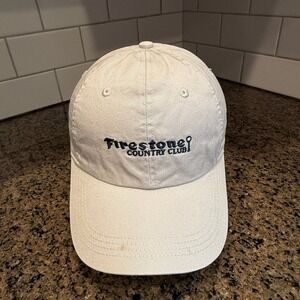 Firestone Country Club Ahead Extreme Hat Baseball Cap Mens OS Khaki Cotton